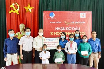 Hội Doanh nhân trẻ Việt Nam nhận bảo trợ 10 trẻ em mồ côi tại tỉnh Quảng Trị
