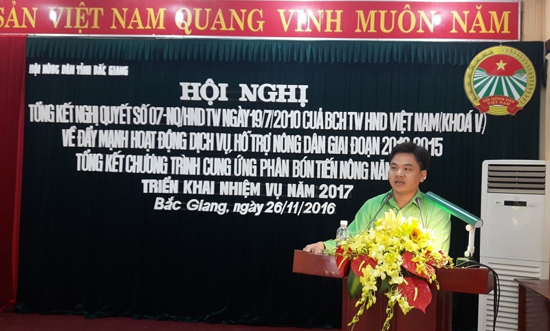 Chương trình cung ứng phân bón trả chậm của HND tỉnh Bắc Giang và Công ty Tiến Nông