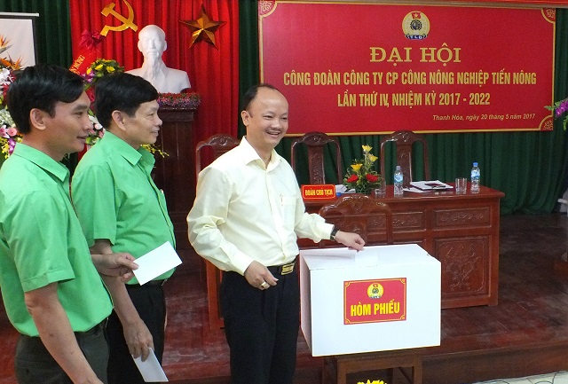 Tiến Nông tổ chức đại hội công đoàn nhiệm kỳ 2012-2017