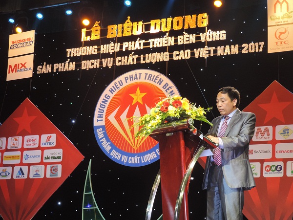 Biểu dương “Thương hiệu phát triển bền vững – Sản phẩm, dịch vụ chất lượng cao Việt Nam 2017”