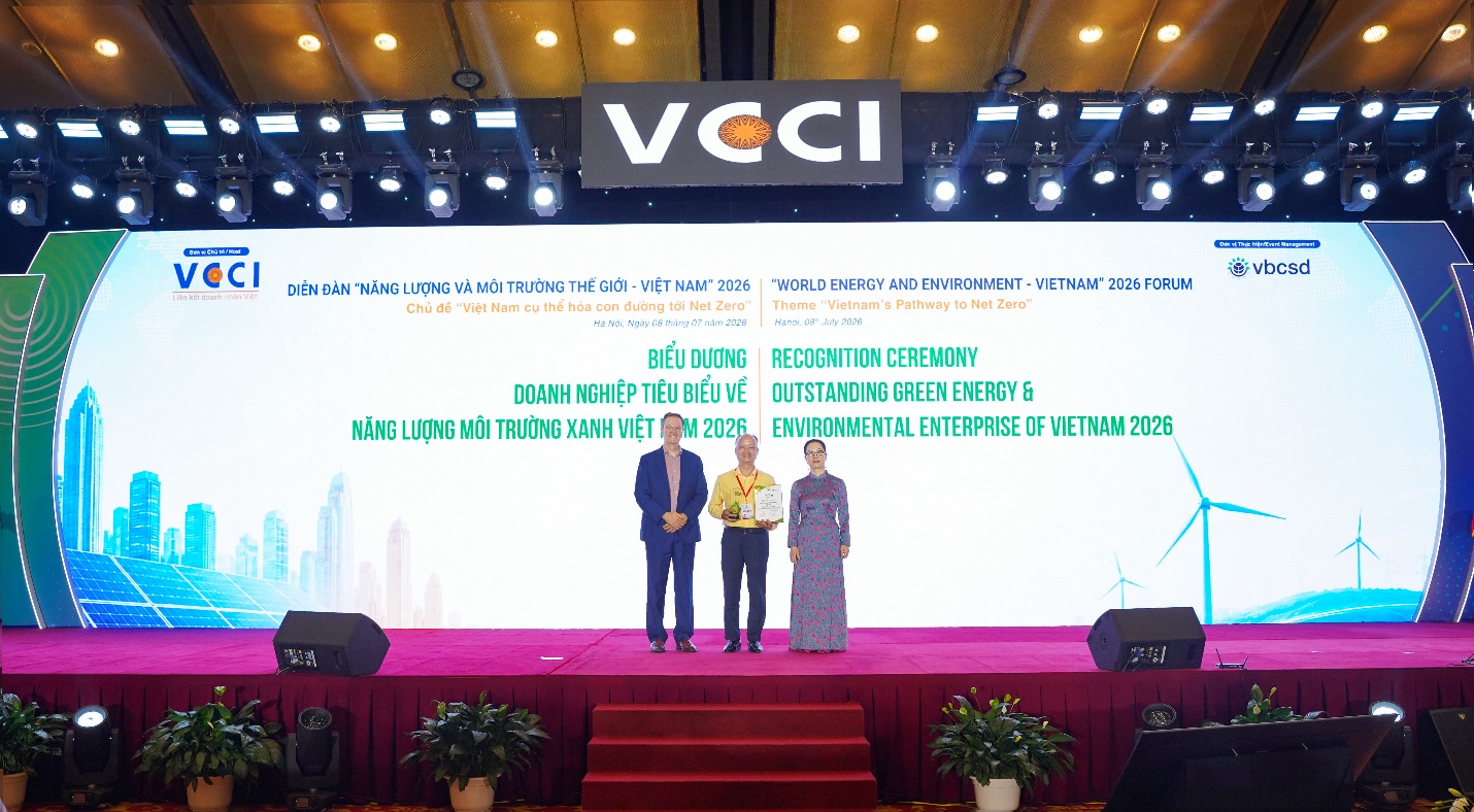 TIẾN NÔNG ĐƯỢC VINH DANH TOP 100 DOANH NGHIỆP TIÊU BIỂU VỀ NĂNG LƯỢNG VÀ MÔI TRƯỜNG XANH VIỆT NAM 2026